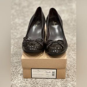 New Cole Haan Air Talia Mid Wedge dk chocolate brown, sz 11